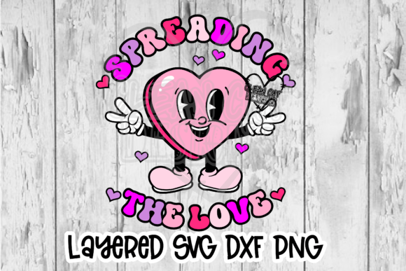 Download Retro Heart Spreading the Love SVG PNG - Love svg Collection
