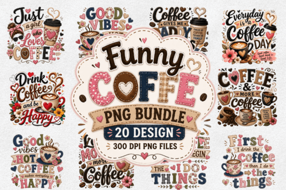 Download Coffee Sublimation PNG Designs Bundle - Sublimation png Collection