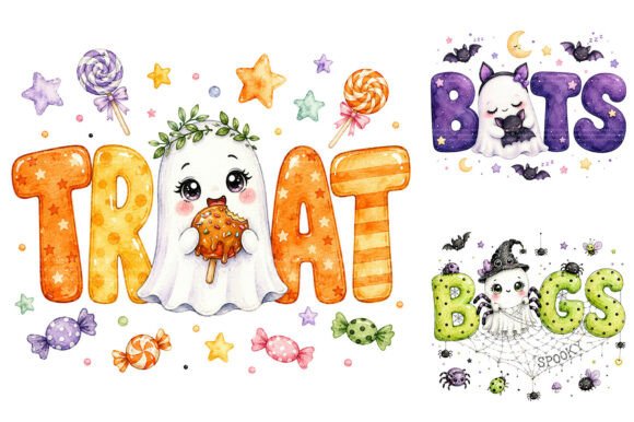Download Halloween Ghost Sublimation PNG Bundle - Sublimation png Collection
