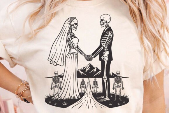 Download Skeleton Bride Groom Gothic Wedding SVG - Groom Collection
